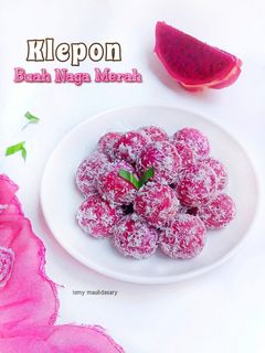 Foto resep Klepon Buah Naga Merah