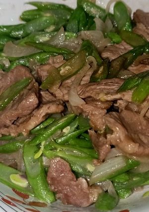 Foto resep Daging sapi tumis buncis