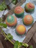 Unicorn rainbow pastry / spiral mooncake