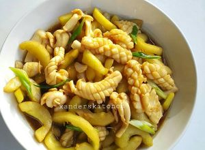 Foto resep Cah timun cumi