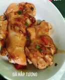 Gà hấp tương - Ăn dặm cùng con