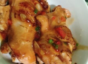 Hình của món Gà hấp tương - Ăn dặm cùng con.