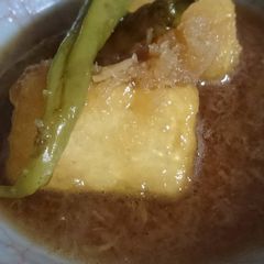 A picture of Pan-fried Tofu in Dashi.