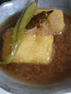 A picture of Pan-fried Tofu in Dashi.