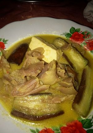 Foto resep Gulai kikil, tahu & terong