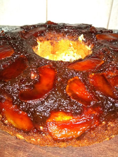 Una foto de Torta de manzana invertida