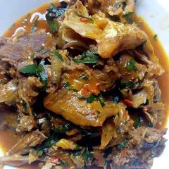 A picture of Oha/ora soup.