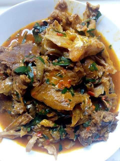 A picture of Oha/ora soup.
