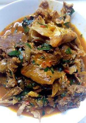 A picture of Oha/ora soup.