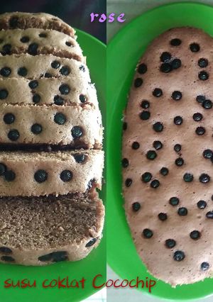 Foto resep Bolu susu coklat cocochip 2 telur