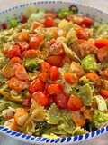 Ensalada de pasta lacitos con aliño riquísimo!