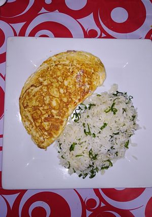 Una foto de Omellet de panceta y queso dambo