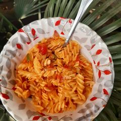 A picture of Desi pasta.