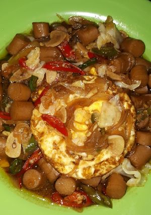 Foto resep Telur ceplok sosis masak kecap ala rumahan