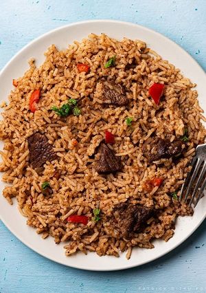 A picture of Beef pilau.