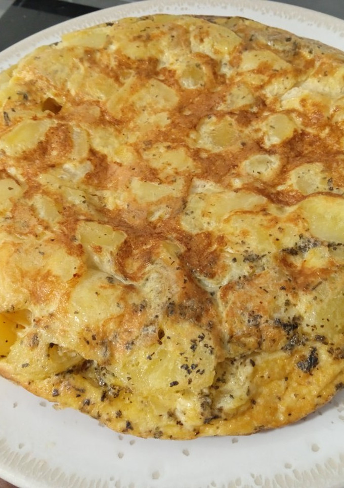 Una foto de Tortilla de patatas al orégano