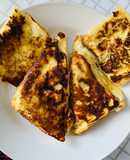 Cheese filled french toast