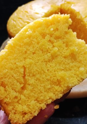 A picture of Custard sponge cake.