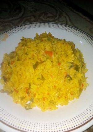 A picture of Jollof Rice.