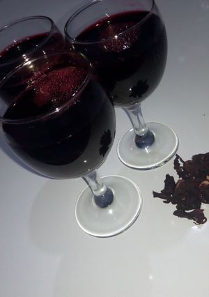 A picture of Zobo juice.