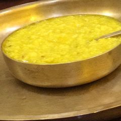 A picture of Wheat Khichdi(wheat-lentil porridge).