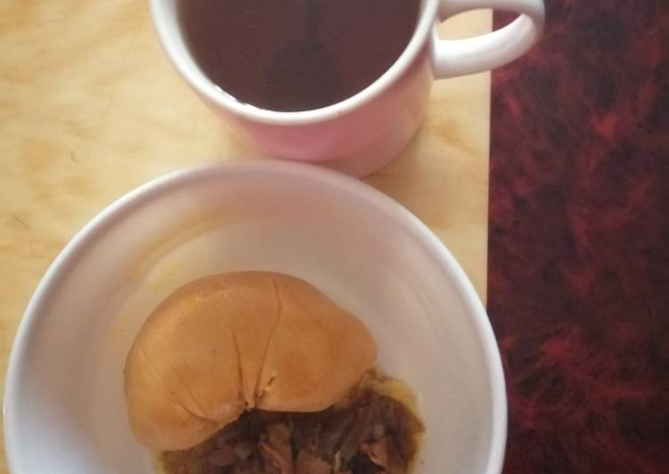 Moi-moi and chicken sauce Moi-moi and chicken sauce