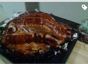 Una foto de Pernil de cerdo al horno