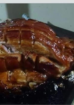 Una foto de Pernil de cerdo al horno