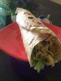 Burrito de pollo al curry