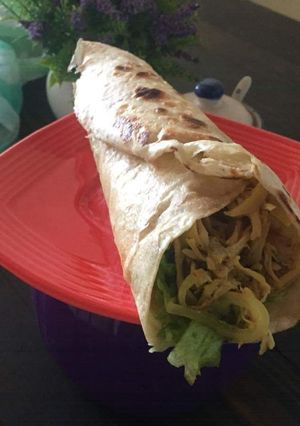 Una foto de Burrito de pollo al curry