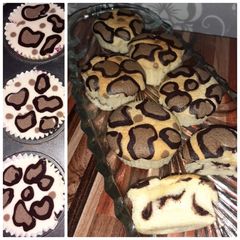 A picture of Leopard Shiffon Cupcakes.