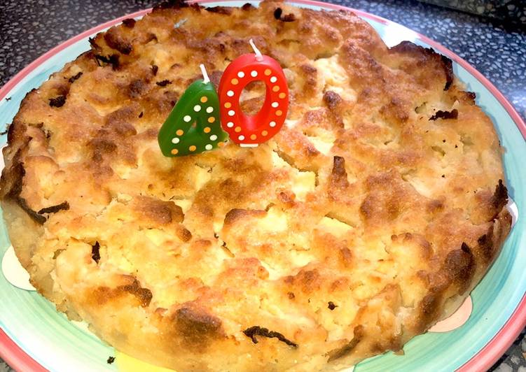 Tarta de manzana húmeda