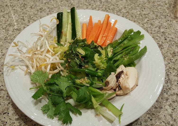Steps to Make Favorite Salad with vietnamese dressing