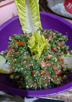 صورة لوصفة تبولة لبنانية