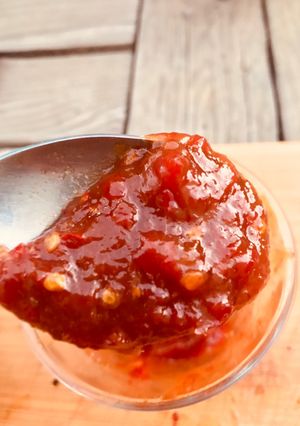 Una foto de Mermelada de mango y chile de árbol