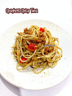Foto resep Spaghetti Spicy Tuna