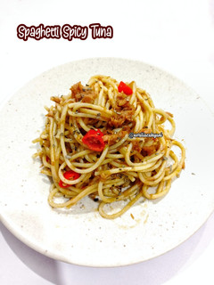 Foto resep Spaghetti Spicy Tuna