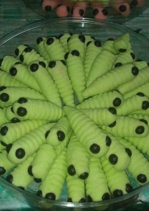Foto resep Kue kering ulat / caterpillar cookies