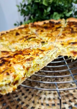 Une photo de Quiche au poireau et au thon