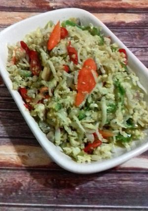 Foto resep Orak Arik teri nasi pedas