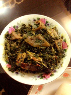 A picture of EdikaIkong (vegetable soup).