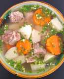 Canh củ sắn (củ đậu) sườn non