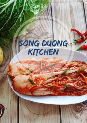 Hình của món Kim chi cải thảo.