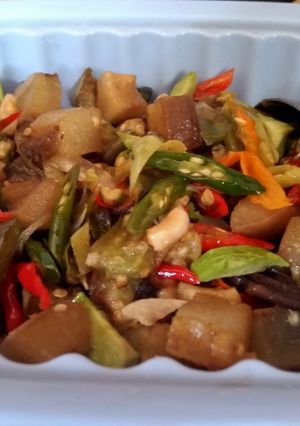 Foto resep Kikil terong warna warni