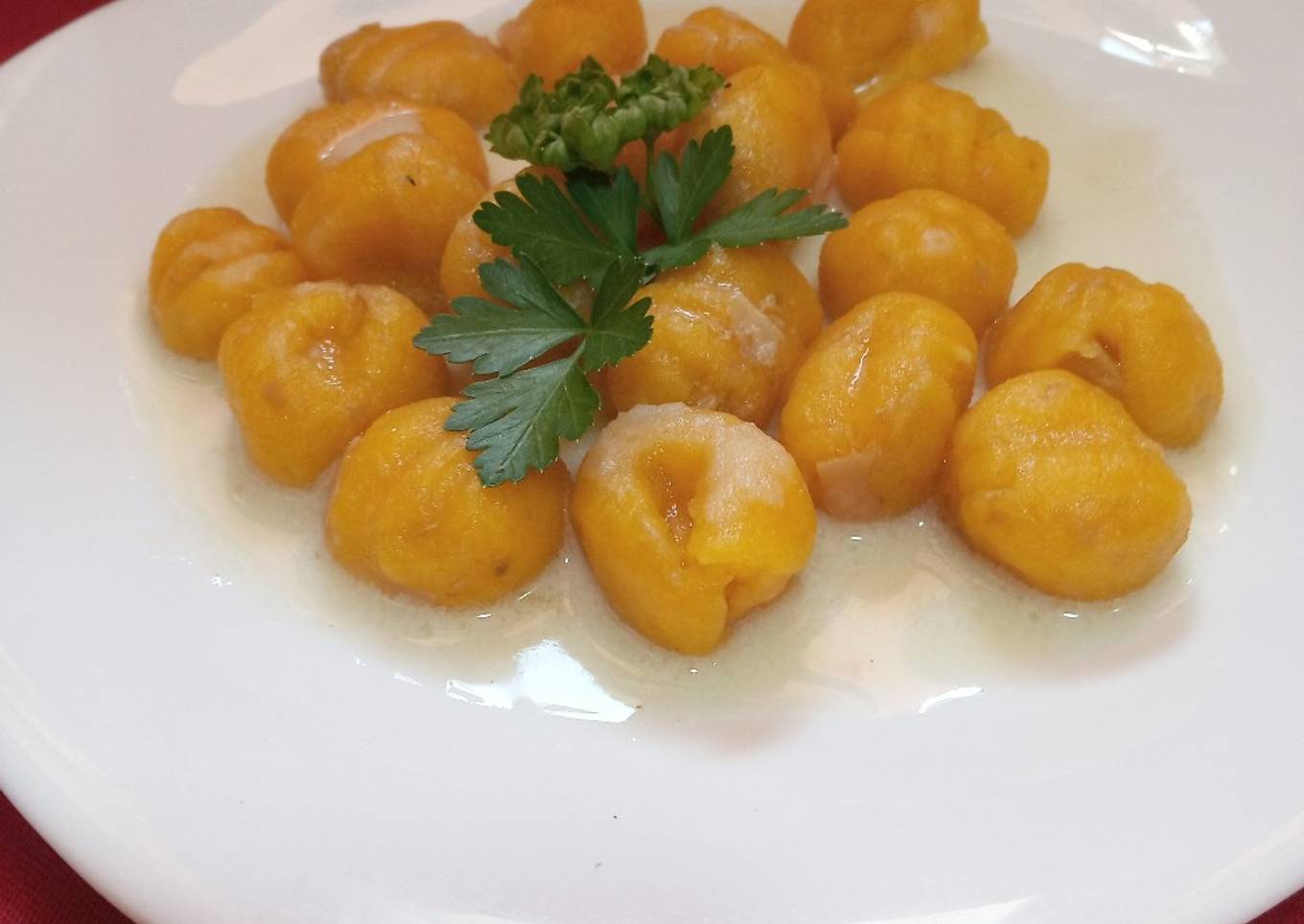 Ñoquis de cáscara de calabaza (sin gluten, sin huevo)