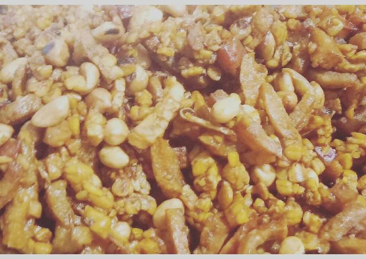 Orek tempe tahu sederhana