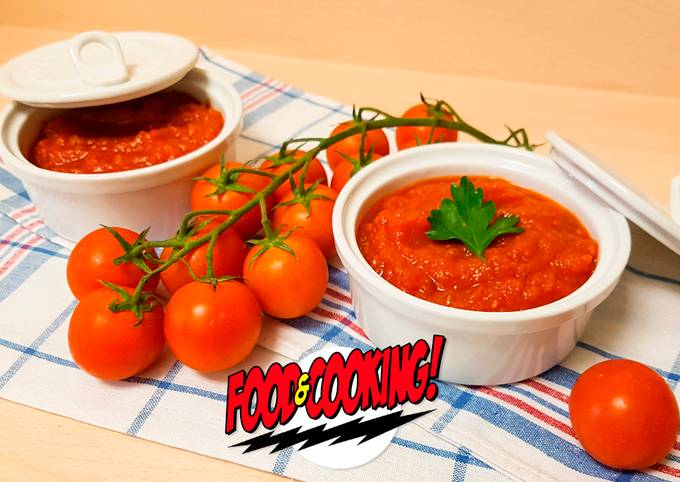 Salsa de Tomate Casera (Básica) Receta de FOOD&COOKING!- Cookpad