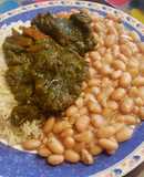 Frejoles con seco de carne