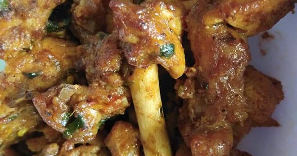 Coriander Chicken Dry Fry Recipe by amitha janardhan Cookpad