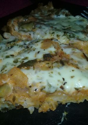 Una foto de Pizza de arroz 🍕